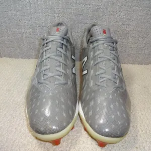New Balance Mens Size 14 US Gray Low-Cut TPU Baseball Cleat Shoes COMPV1