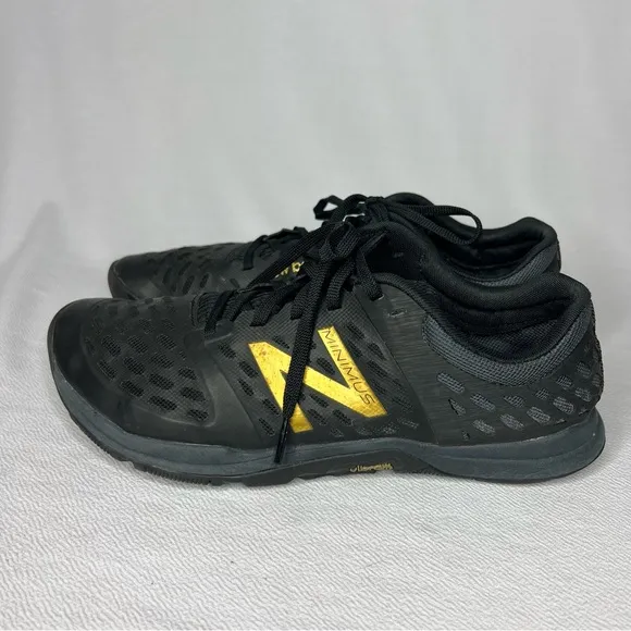 New Balance Minimus Vibram MX20GL4 Black Gold Mens Size 8.5 Running Shoes