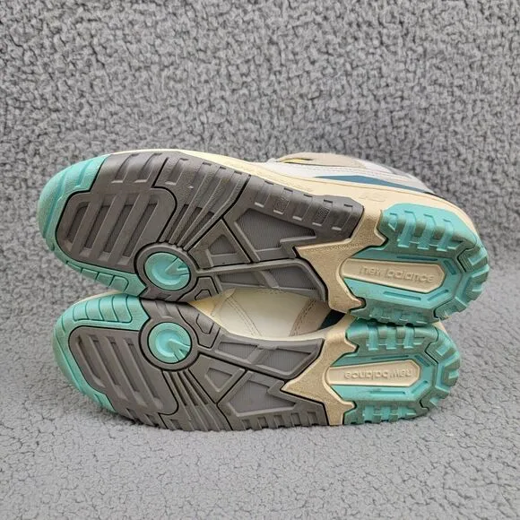New Balance NB550 Sneaker Shoes Boys 6.5M Sea Salt Teal Low Top Lace Up
