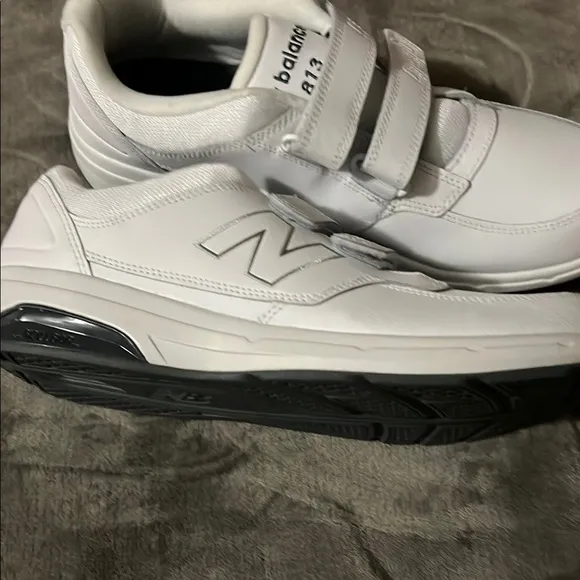 New Balance White Athletic Shoes with straps