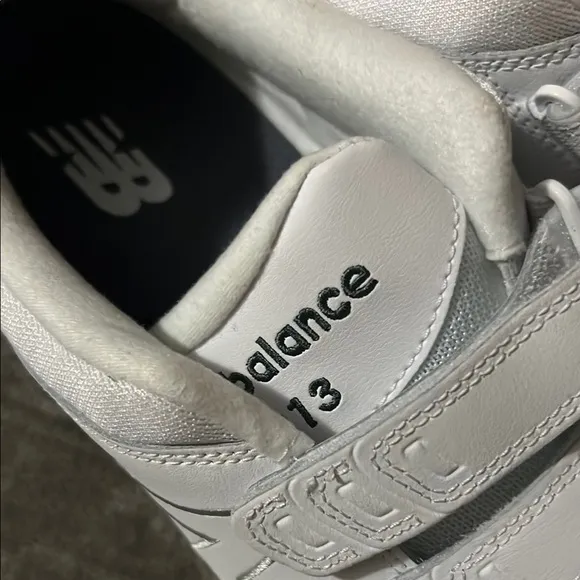 New Balance White Athletic Shoes with straps