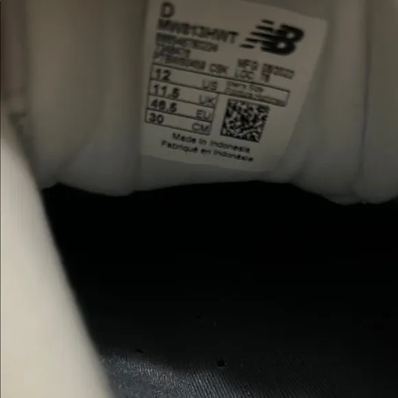 New Balance White Athletic Shoes with straps