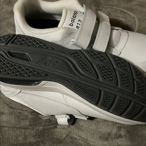 New Balance White Athletic Shoes with straps