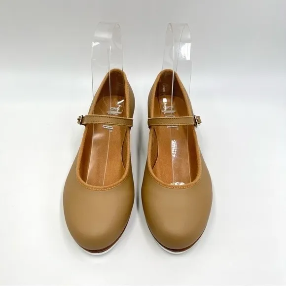 NEW Bloch Kids Girls S0302L Tap On Caramel Tan Leather Tap Dance Shoes Size 4
