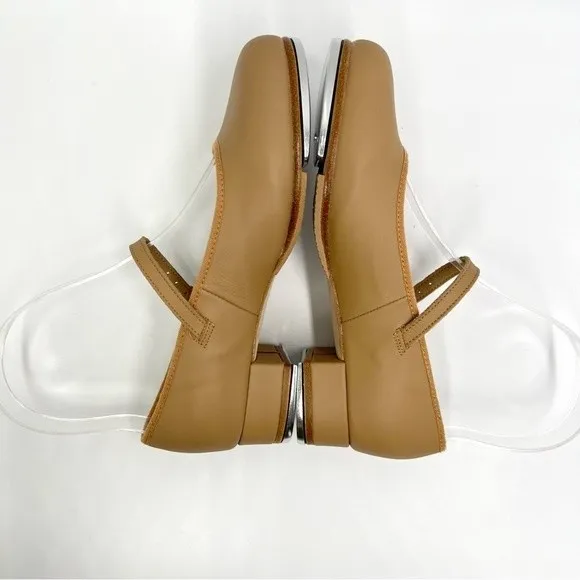 NEW Bloch Kids Girls S0302L Tap On Caramel Tan Leather Tap Dance Shoes Size 4