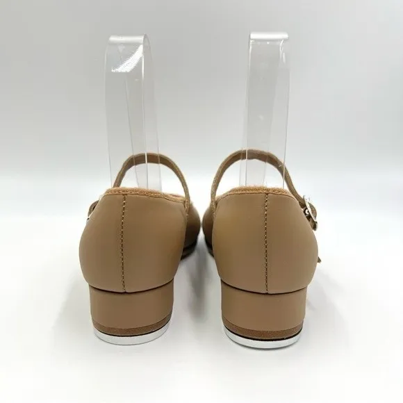 NEW Bloch Kids Girls S0302L Tap On Caramel Tan Leather Tap Dance Shoes Size 4