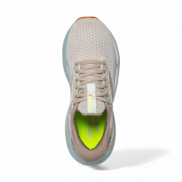 NEW BROOKS women's glycerin gts 21 running shoes in coconut/aqua/sunset
