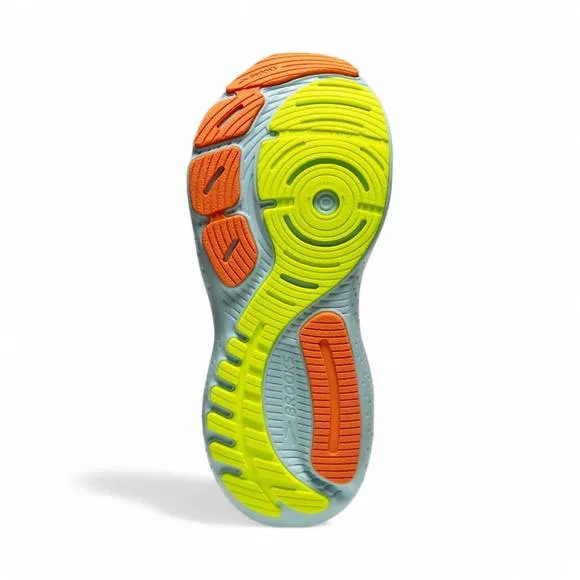 NEW BROOKS women's glycerin gts 21 running shoes in coconut/aqua/sunset