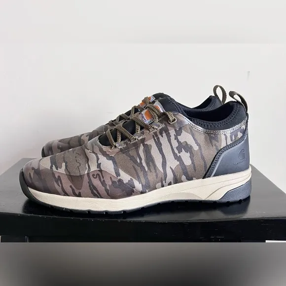 New Carhartt Men's Size 12 Wide Force 3-inch Eh Nano Toe Camo Work Sneaker Shoes