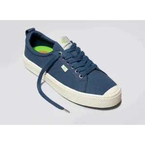 NEW Cariuma Oca Low Top Lace Up Canvas Sneakers Shoes Shadow Blue Unisex W7.5 M6
