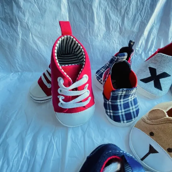 New collection for boys kids 😍6 pairs very cute boys shoes, 4 to 12 months