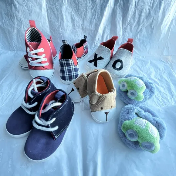 New collection for boys kids 😍6 pairs very cute boys shoes, 4 to 12 months