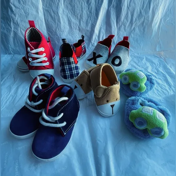 New collection for boys kids 😍6 pairs very cute boys shoes, 4 to 12 months