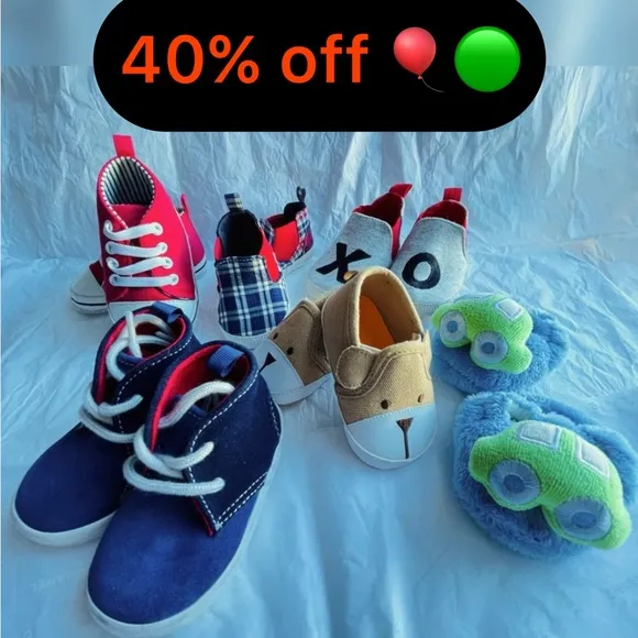 New collection for boys kids 😍6 pairs very cute boys shoes, 4 to 12 months