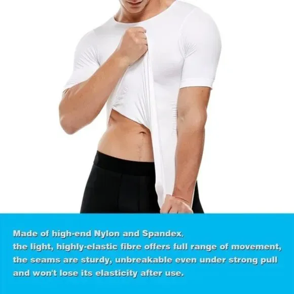 New 𝅺Compression Shirt Undershirt Slimming White