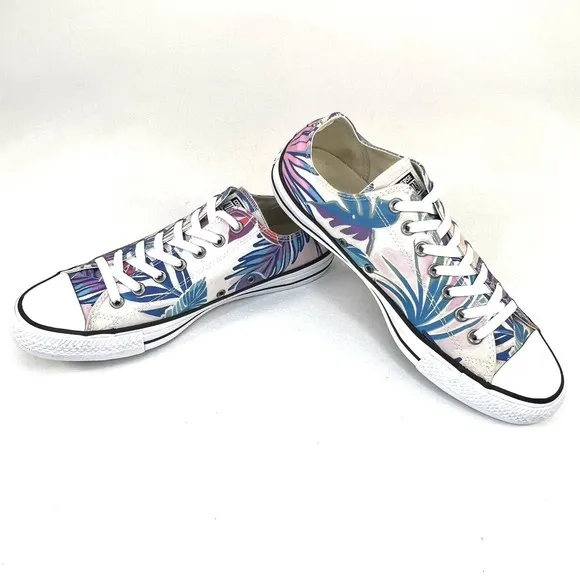 New! Converse All Star Chuck Taylor Tropical Floral Men's Size 11 Women's 13