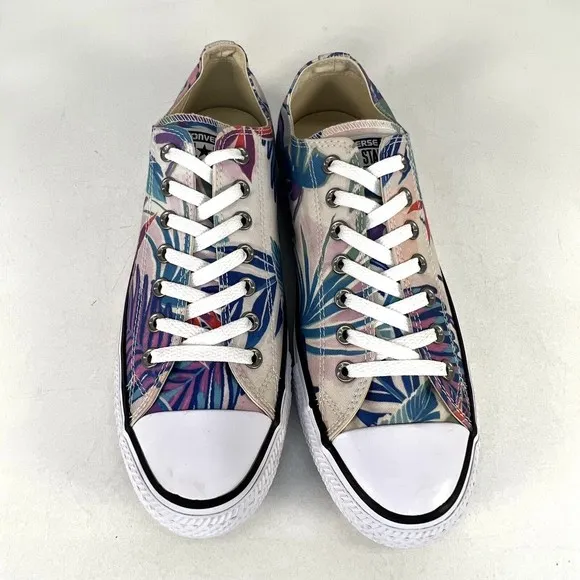 New! Converse All Star Chuck Taylor Tropical Floral Men's Size 11 Women's 13