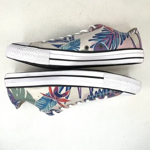 New! Converse All Star Chuck Taylor Tropical Floral Men's Size 11 Women's 13