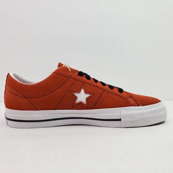 NEW Converse Cons One Star Pro Mens Sz 8 Wms 9.5 Red Low Sneaker Shoes 172633C