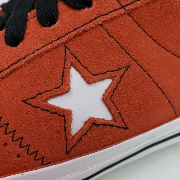 NEW Converse Cons One Star Pro Mens Sz 8 Wms 9.5 Red Low Sneaker Shoes 172633C