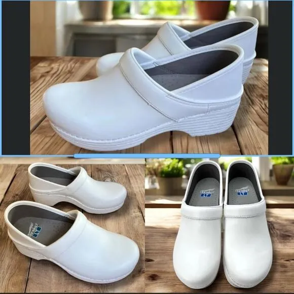 NEW DANSKO Womens Professional LT Leather Lightweight Clog Size 40