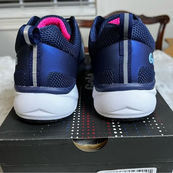 New Gola Ultra Speed Run Vista Blue/Navy/Pink Tennis Shoes sz 9