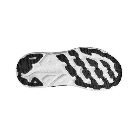 NEW HOKA men's clifton 9 shoes in black/white