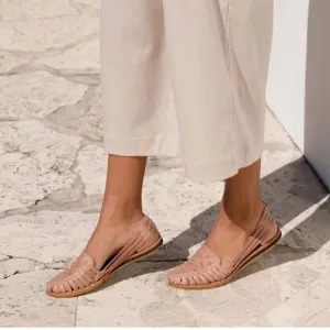 NEW IN BOX Nisolo Women’s Huarache Sandal in Desert Rose, Size 8