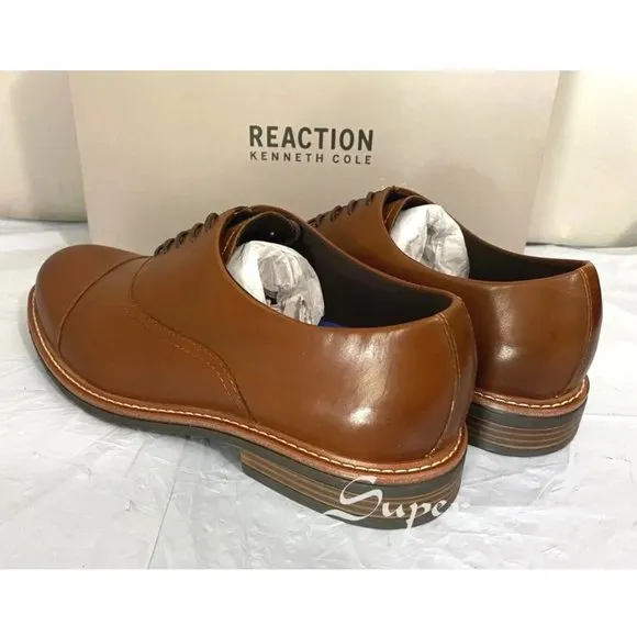 NEW Kenneth Cole Reaction Men's Klay Flex Lace Up Oxford Shoes