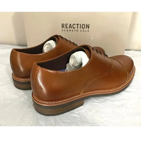 NEW Kenneth Cole Reaction Men's Klay Flex Lace Up Oxford Shoes
