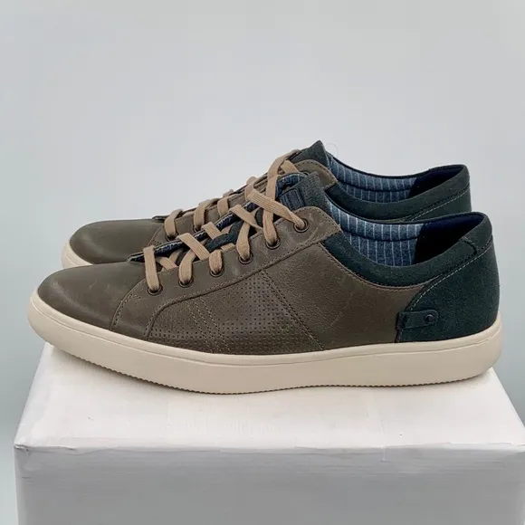 🌹New Listing🌹NWT Rockport Colle Men’s Brown Leather Lace-To-Toe Sneaker Shoes