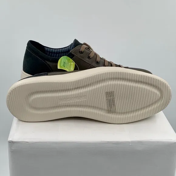 🌹New Listing🌹NWT Rockport Colle Men’s Brown Leather Lace-To-Toe Sneaker Shoes