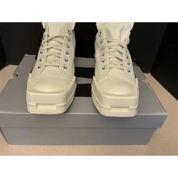 New! Mens Converse Rick Owens x TURBODRK Chuck 70 Low 'Lily White. Size 9.5.