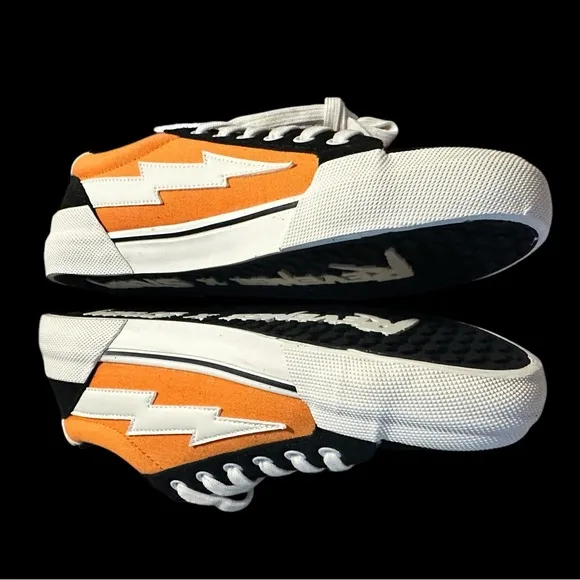 New, Men’s Revenge x Storm Orange Black Vol. 2 Low Top Mens. US 7