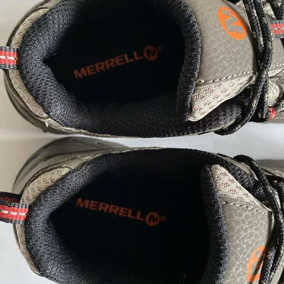 New Merrell Hiking Boots Big Boys Moab 2 Low Cut Mesh Brown Comfort Shoes 1.5M