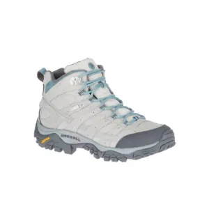 NEW MERRELL women's moab 2 prime mid waterproof shoes - medium in glacier