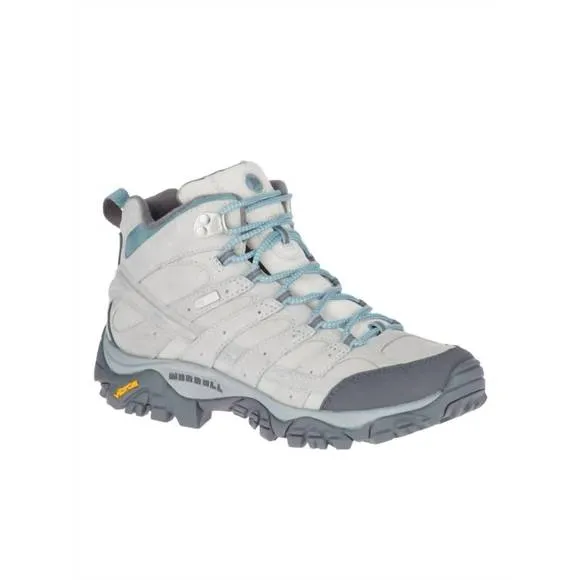NEW MERRELL women's moab 2 prime mid waterproof shoes - medium in glacier