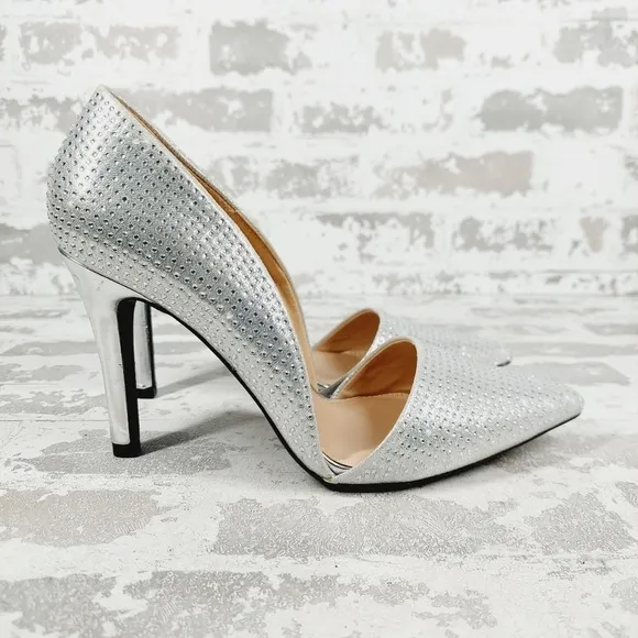 New MIA Ciana Pointed Toe Rhinestone Pump Shoes F983