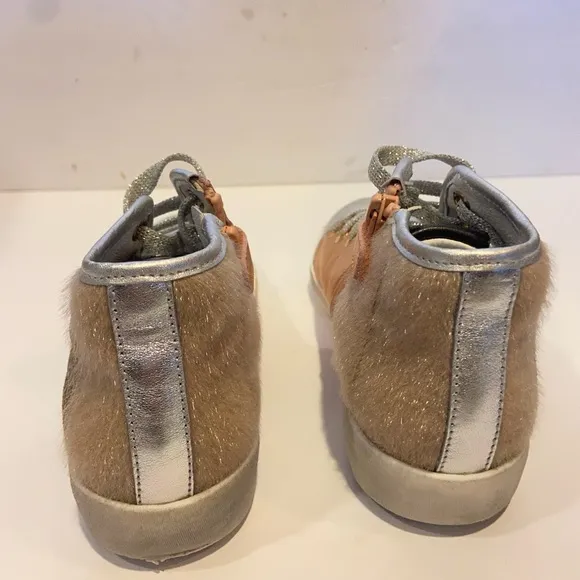 NEW Naturino w6yz crazy metallic animal print high top sneakers