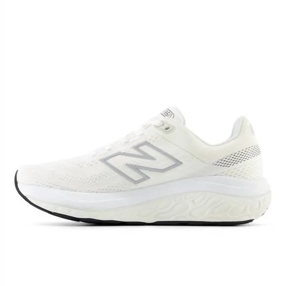 NEW NEW BALANCE women's 860 v14 running sneakers in white and sea salt with blac