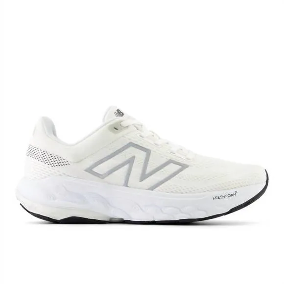 NEW NEW BALANCE women's 860 v14 running sneakers in white and sea salt with blac