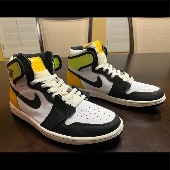 New Nike Air Jordan 1 Retro High Volt Multicolor Sneaker Shoes Size US 11