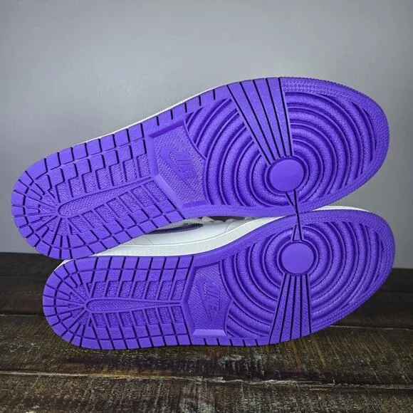 NEW Nike Air Jordan 1 Retro High Womens Size 11.5 Shoes Purple White CD0461-151