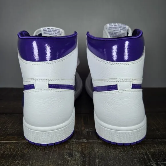 NEW Nike Air Jordan 1 Retro High Womens Size 11.5 Shoes Purple White CD0461-151