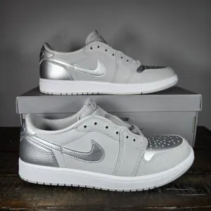 NEW Nike Air Jordan 1 Retro Low OG Mens Size 11 Metallic Silver Grey CZ0790-002