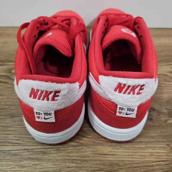 New Nike Dunk Low Valentine's Day Red Pink FZ3549-612 Size 2Y Youth Shoes