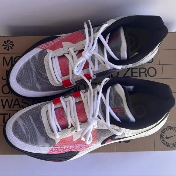 New Nike Kyrie 8 White University Red Low Top Sneakers Size 12