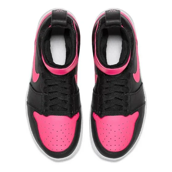 NEW NIKE women's flare aj1 shoes in black/pink