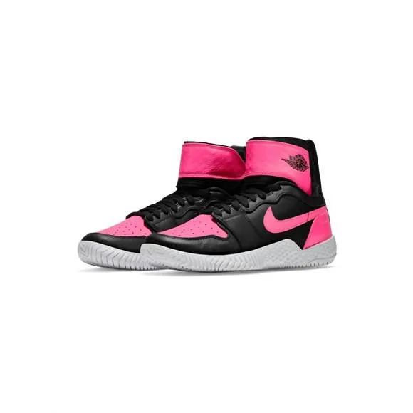 NEW NIKE women's flare aj1 shoes in black/pink