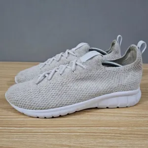 NEW Nisolo Athleisure Eco Knit Sneaker Womens Shoe Oatmeal White Size 7.5